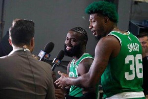 体育新闻-绿军媒体日：众将避谈乌度卡 目标仍是总冠军